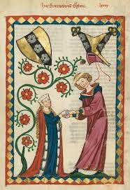 enluminure codex manesse amour courtois